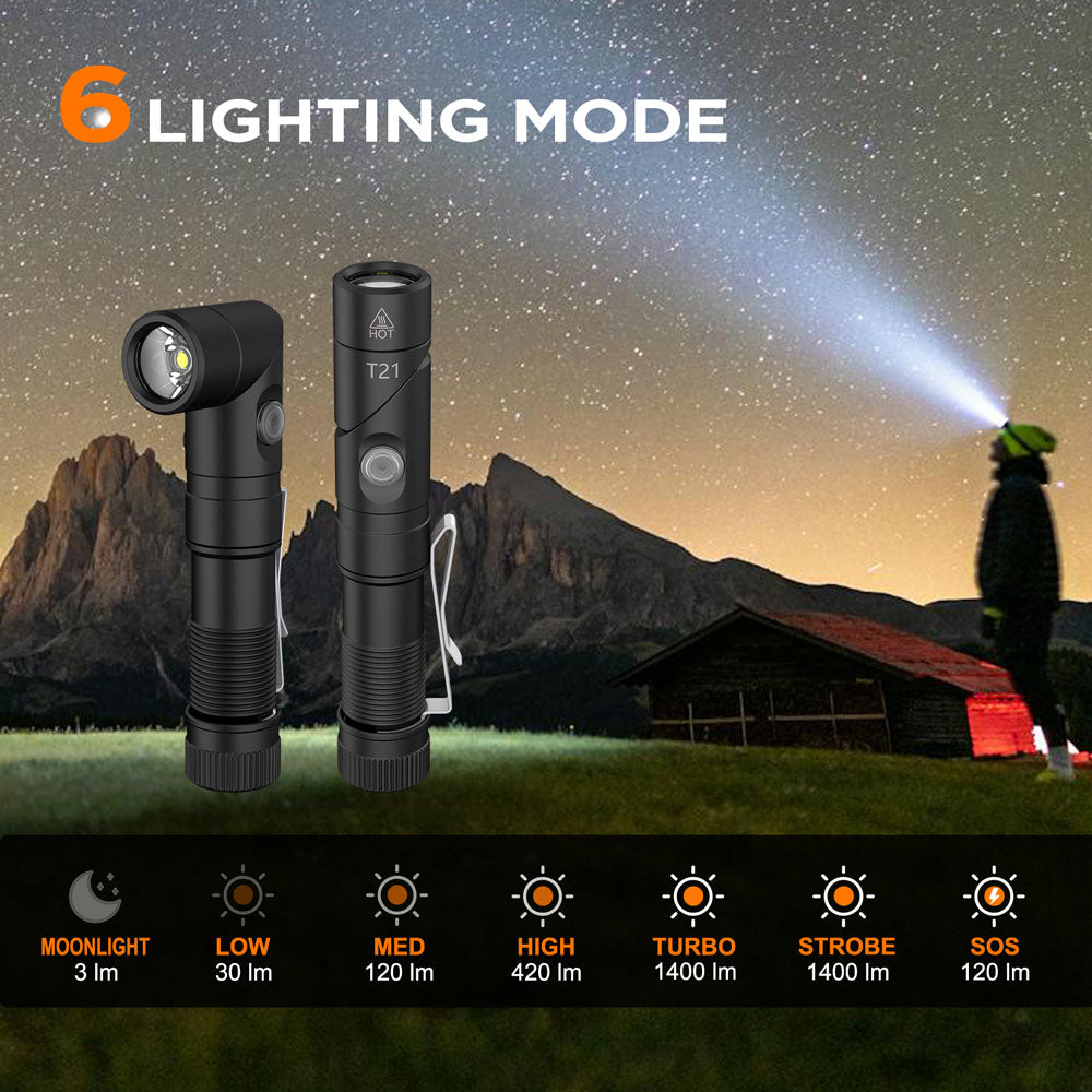 T21 AAA Rechargeable Flashlight