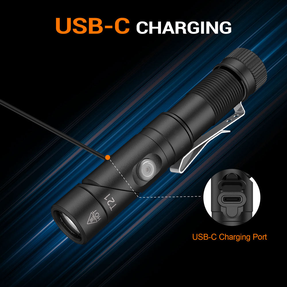 T21 AAA Rechargeable Flashlight