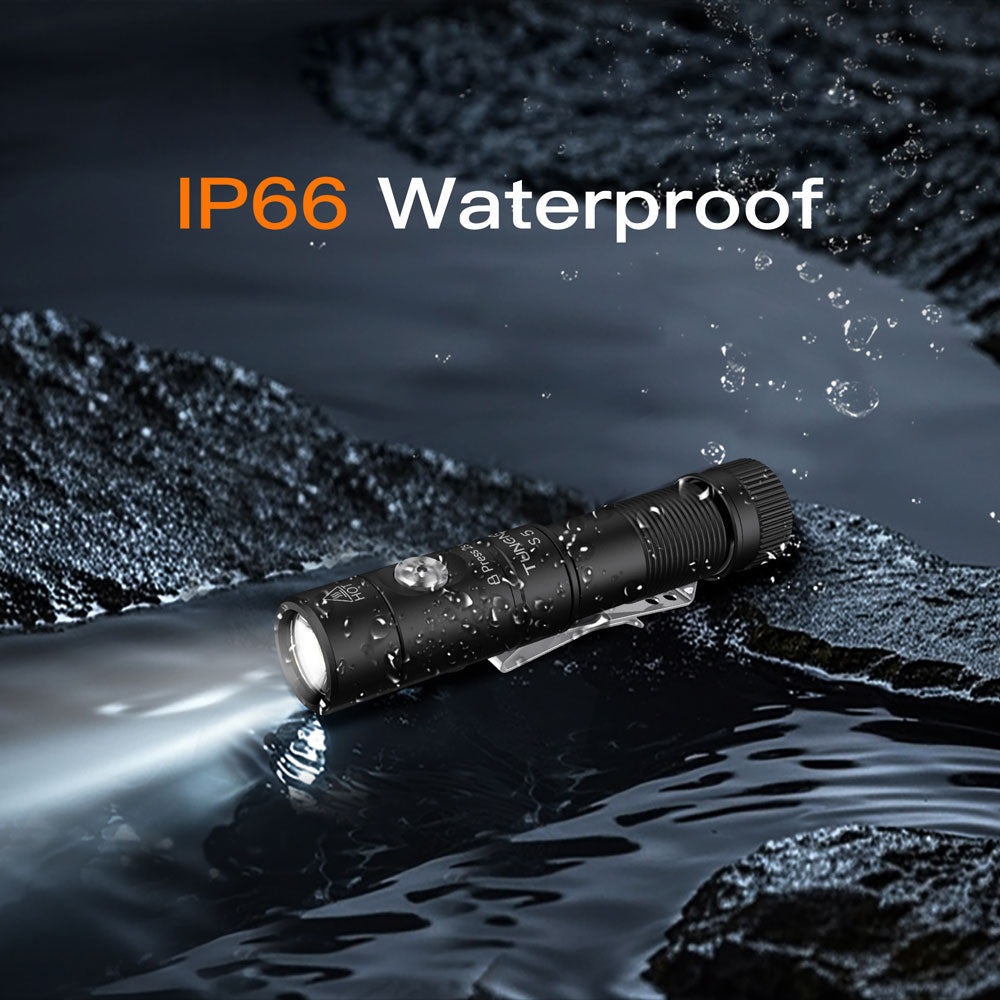 TUNENGE S5 Rechargeable EDC Mini Flashlight