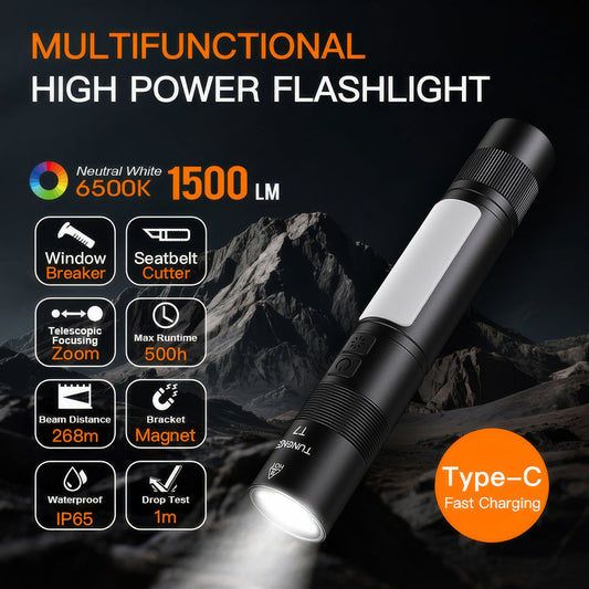 TUNENGE T7 Car Safety & Emergency Flashlight