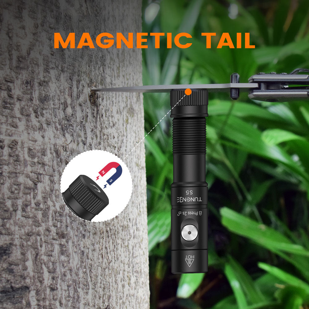 TUNENGE S5 Rechargeable EDC Mini Flashlight